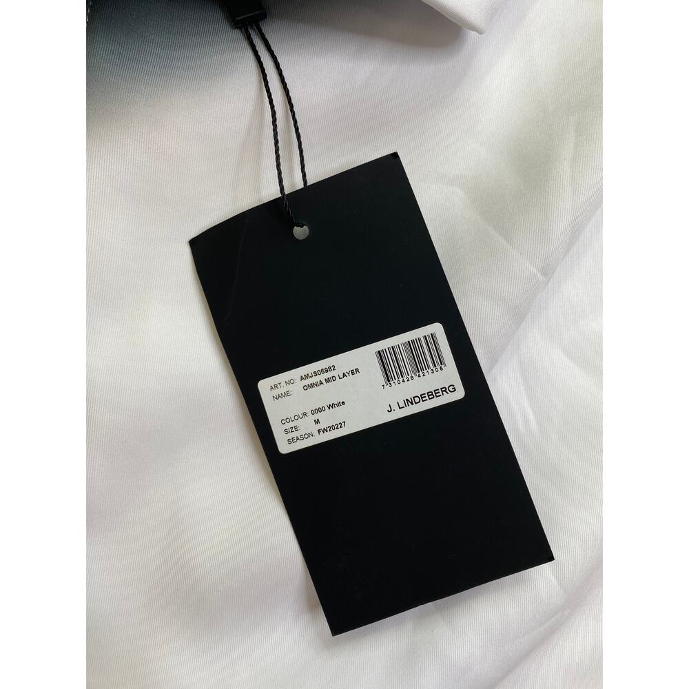NWT J.Lindeberg Omnia Mid Layer, White, Medium - Picture 4 of 6